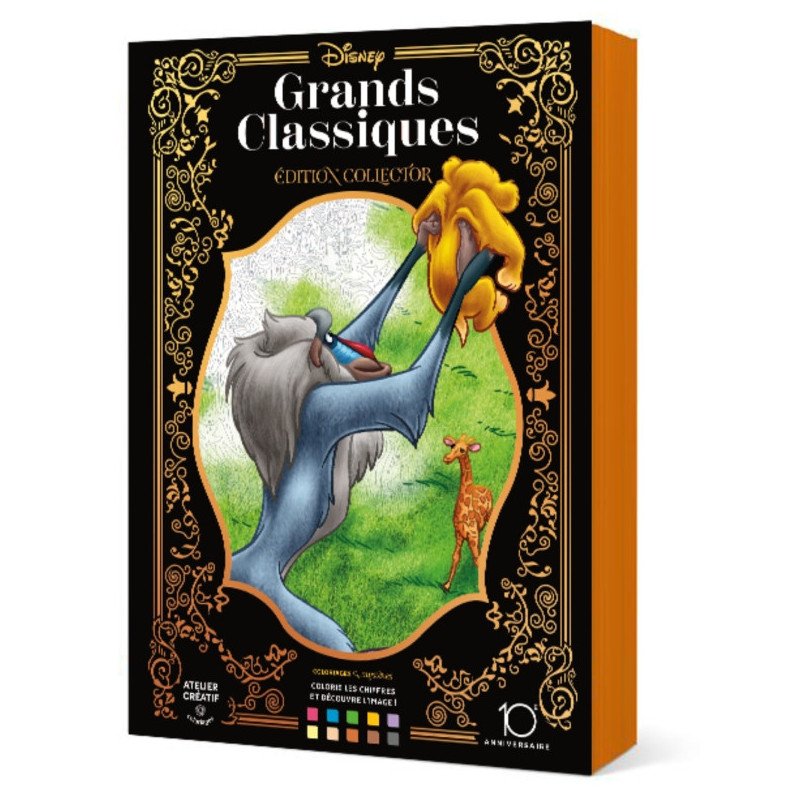 Coloriages mystères Disney - Grands classiques Tome 1 - Collector 10 ans
