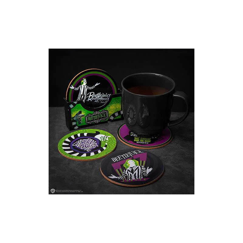 Lot de 4 sous-verre - Beetlejuice