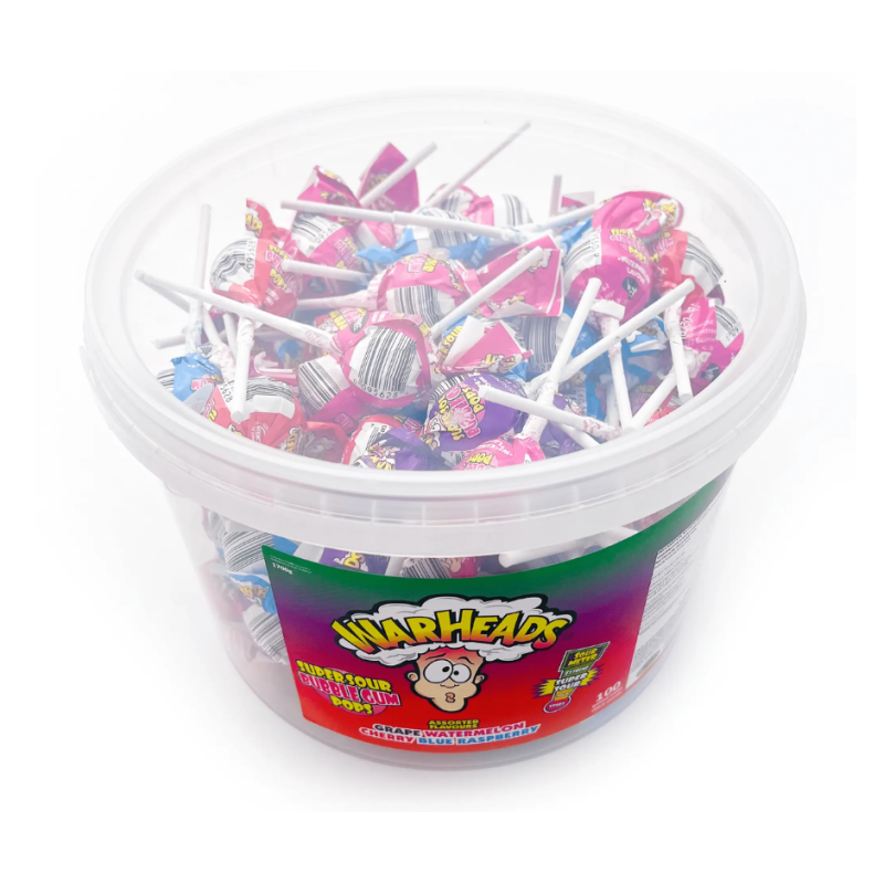 Warheads Pop Super Sour Bubblegum