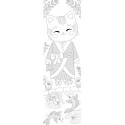 30 marque-pages à colorier - Merveilleux Japon