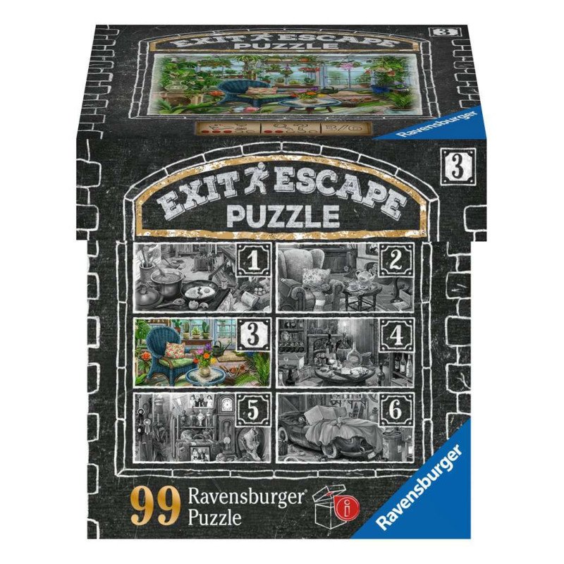 Escape Puzzle 99 pièces - Le jardin d'hiver du manoir