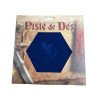 Piste de Dés - Hibou Mystique - Cuir et Velours - Bleu