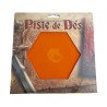 Piste de Dés - Licorne Majestueuse - Cuir et Velours - Orange