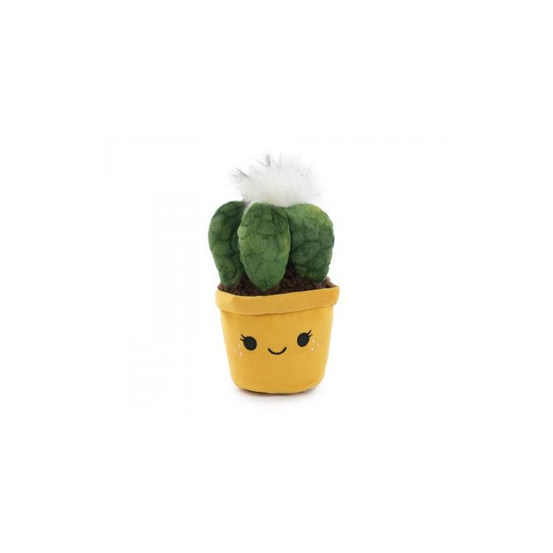 Peluche Soft Garden 25 cm - Cactus en pot jaune