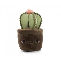 Peluche Soft Garden 20 cm- Cactus pot brun foncé