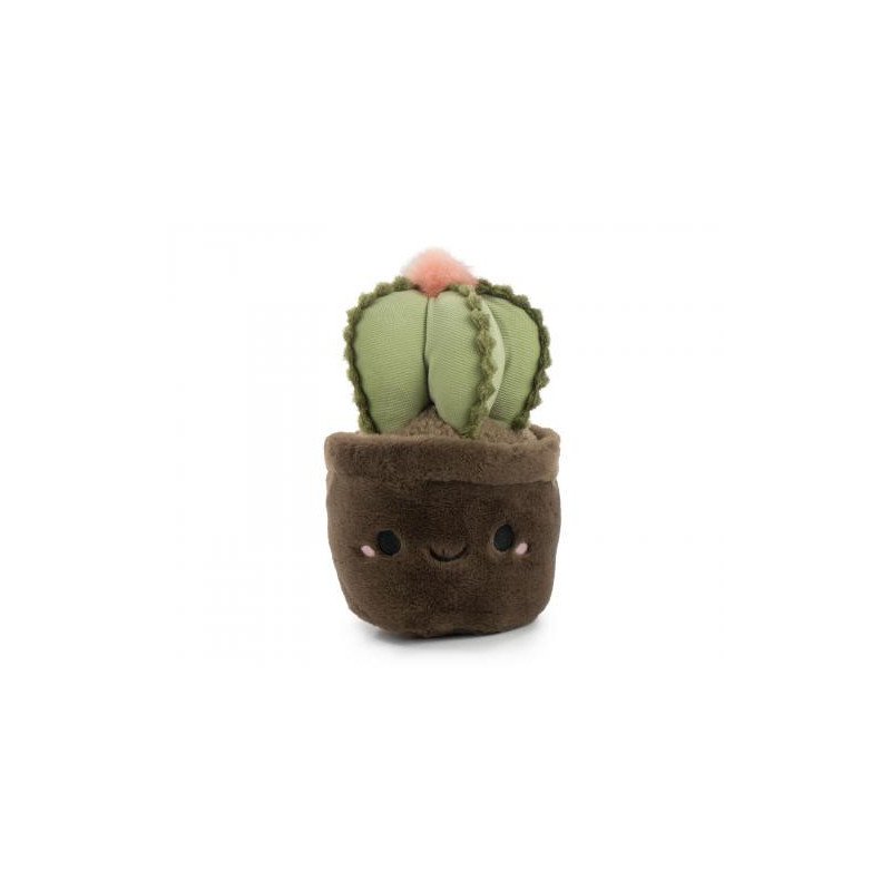 Peluche Soft Garden 20 cm- Cactus pot brun foncé