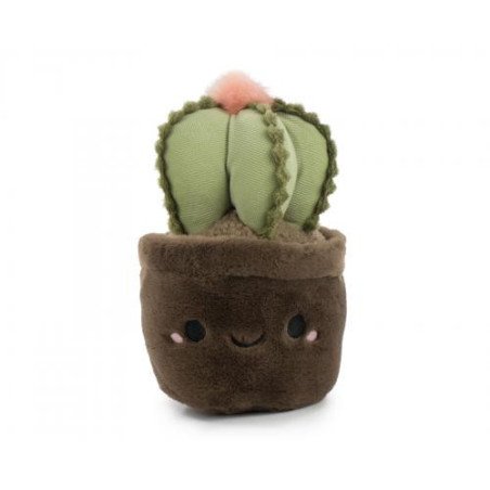 Peluche Soft Garden 20 cm- Cactus pot brun foncé