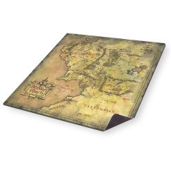 Tapis de Jeu Neoprene LOTR - 60*60 cm - Plan de la Terre du Milieu