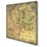 Tapis de Jeu Neoprene LOTR - 60*60 cm - Plan de la Terre du Milieu