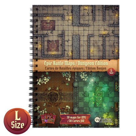Livre Plateau de Jeu : Donjons (297x218 mm) Taille L - A4- Couverture rigide - A4