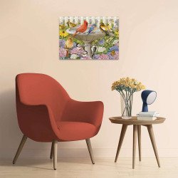 Le bain d'oiseaux