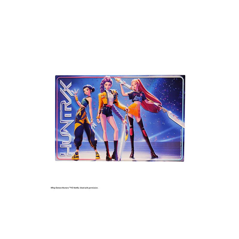 Poster en aluminium embossé - Groupe Huntr/x - KPop Demon Hunters
