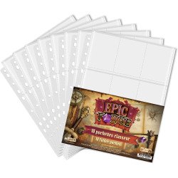 10 feuilles rangement cartes pour classeur (Carte Pokemon etc.)