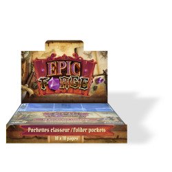 Display avec 10 packs de 10 feuilles rangement cartes pour classeur (Carte Pokemon etc.)