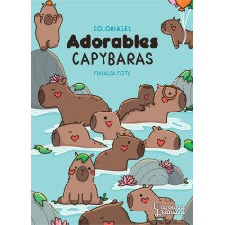 Coloriages - Adorables capybaras