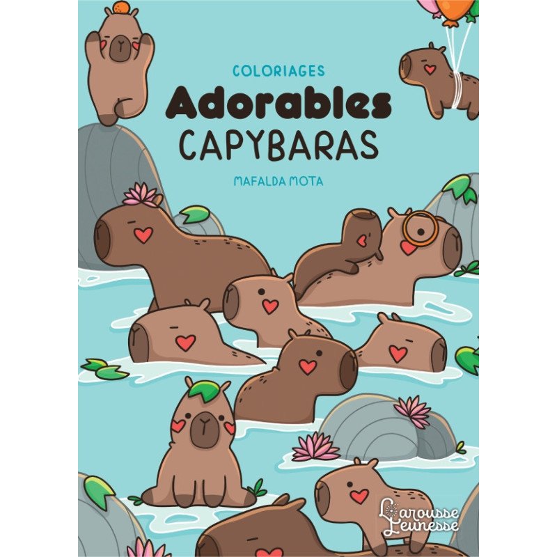 Coloriages - Adorables capybaras