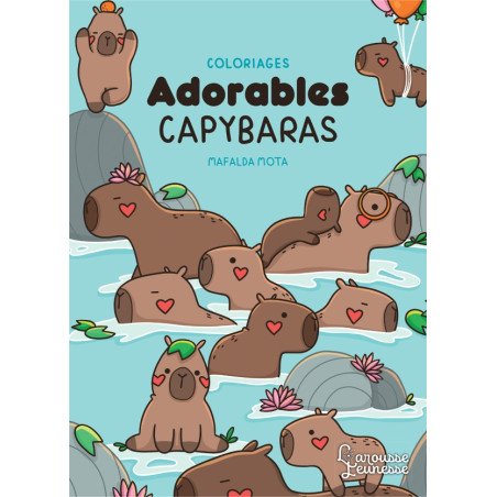Coloriages - Adorables capybaras