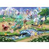 Puzzle 1000 pièces - Pokémon - Évoli dans le parc