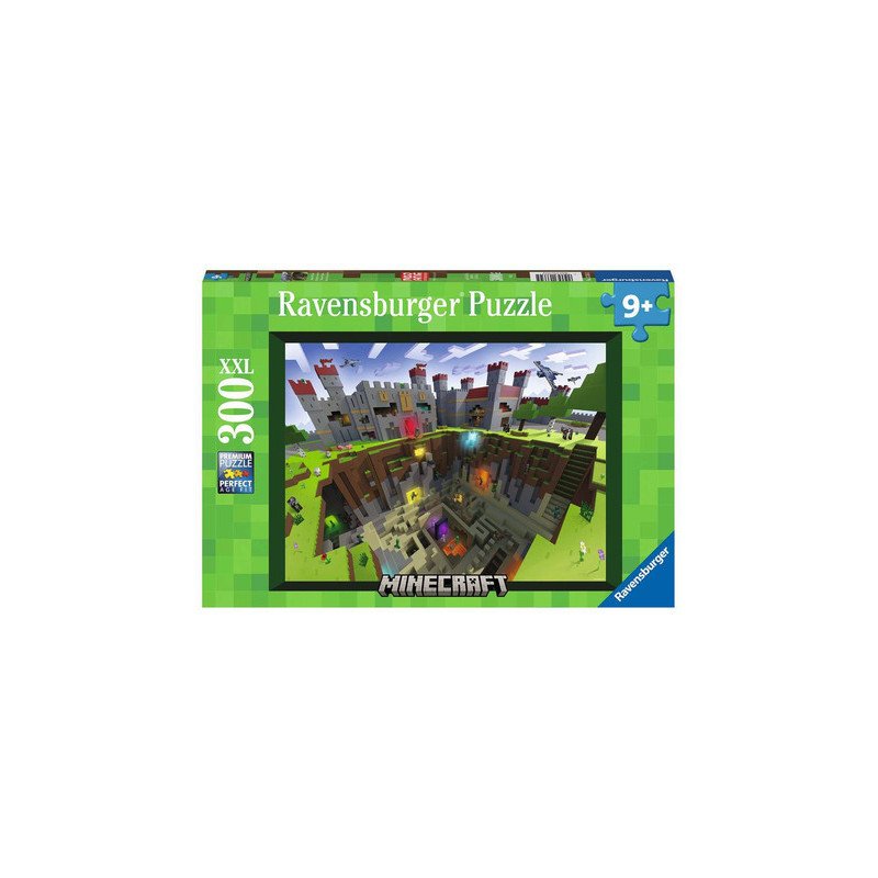 Puzzle 300 XXL pièces - Minecraft - Découpe Minecraft