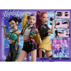 Puzzle Enfant 100 XXL pièces - KPop Demon Hunters - Fans heureux, Honmoon heureux