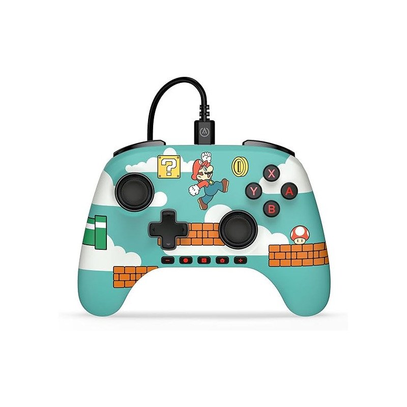 Manette filaire PowerA advantage Mario Time pour Nintendo Switch 2