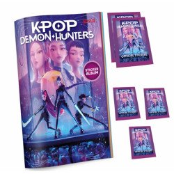 K-Pop Demon Hunter - Stickers à collectionner - Album +5 Stickers Packs - Fr