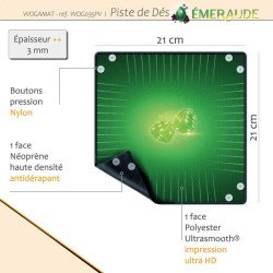 Piste de Dés Néoprene - Emeraude