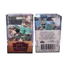 Lot de 7 dés résine gamme Insert - en boite - Panda