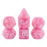 Lot de 7 Dés multiformat en boîte – Rose nacré