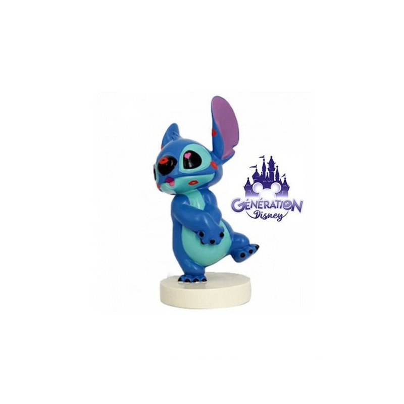 Figurine Disney Stitch avec marques de rouge à lèvres