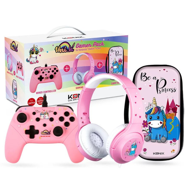 Pack de démarrage Nintendo Switch - Be a Princess Unik - KONIX