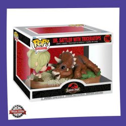 Jurassic Park - POP - Dr. Sattler avec Triceratops N°1198